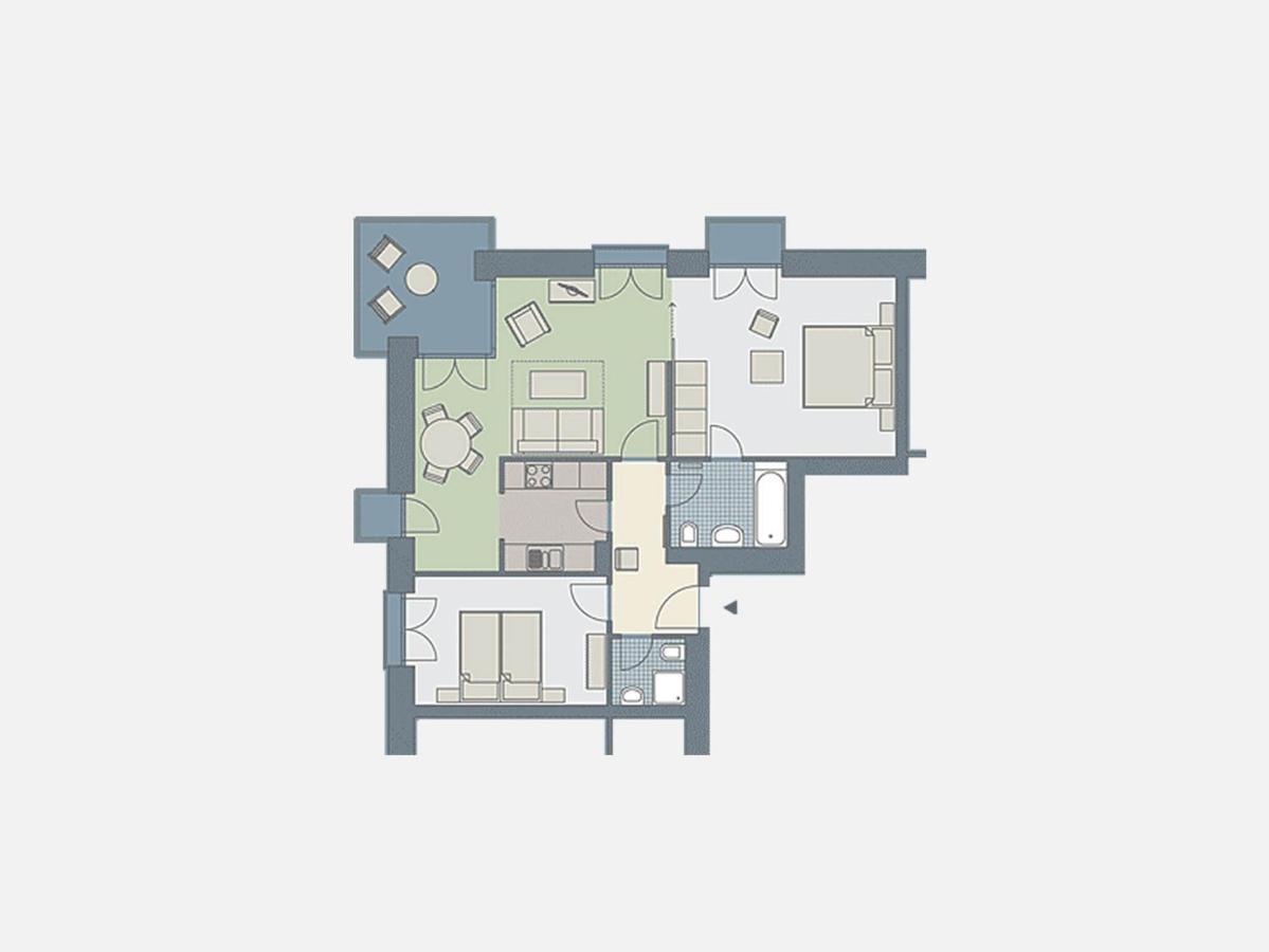 Kaiservillen Heringsdorf - Ferienwohnung Mit 2 Schlafzimmern Und Balkon D213 Eksteriør billede